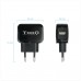 CARGADOR  USB TOOQ PARED 5V 2.4 A NEGRO TQWC-1S01