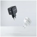CARGADOR  USB TOOQ PARED 5V 2.4 A NEGRO TQWC-1S01