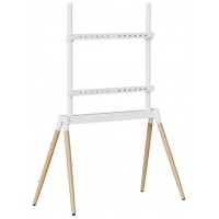 SOPORTE DE SUELO GEMBIRD PARA TV 55" - 86" BLANCO/MADERA SOPORTE DE SUELO GEMBIRD PARA TV 55" - 86" BLANCO/MADERA