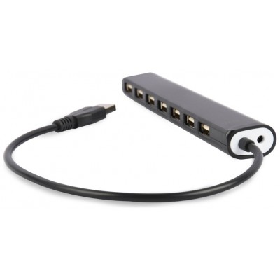 HUB USB GEMBIRD 2.0 7 PUERTOS NEGRO