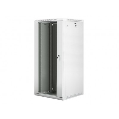 ARAMRIO LANBERG MURAL RACK 19" 27U/600X600 FLAT PACK PUERTA CRISTAL GRIS